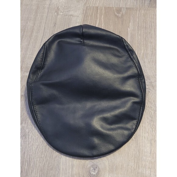 Vintage Bee Hats Genunie Leather Made In USA Flat Cap‎ Newsboy Cap - Picture 2 of 10